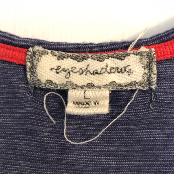 Blue Vintage Style Razor Back Tank - Picture 2 of 2